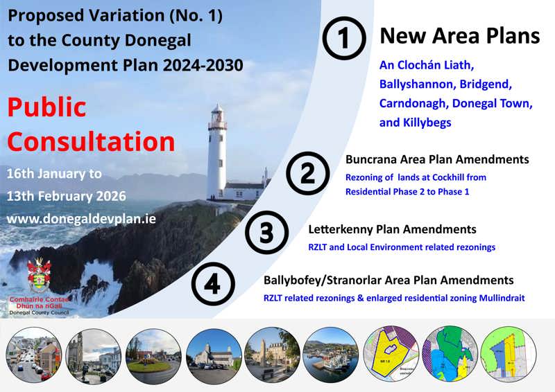 Council Publishes Proposed Variation (No.1) to the County Donegal Development Plan 2024-2030