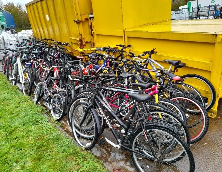 Bicycle collection for the Bikes to Africa initiative