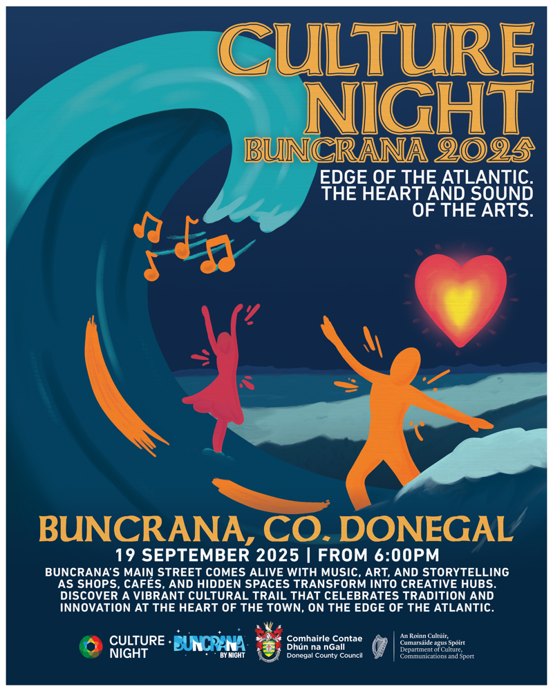 Culture Night Buncrana 2025: Edge of the Atlantic, Heart and Sound of the Arts