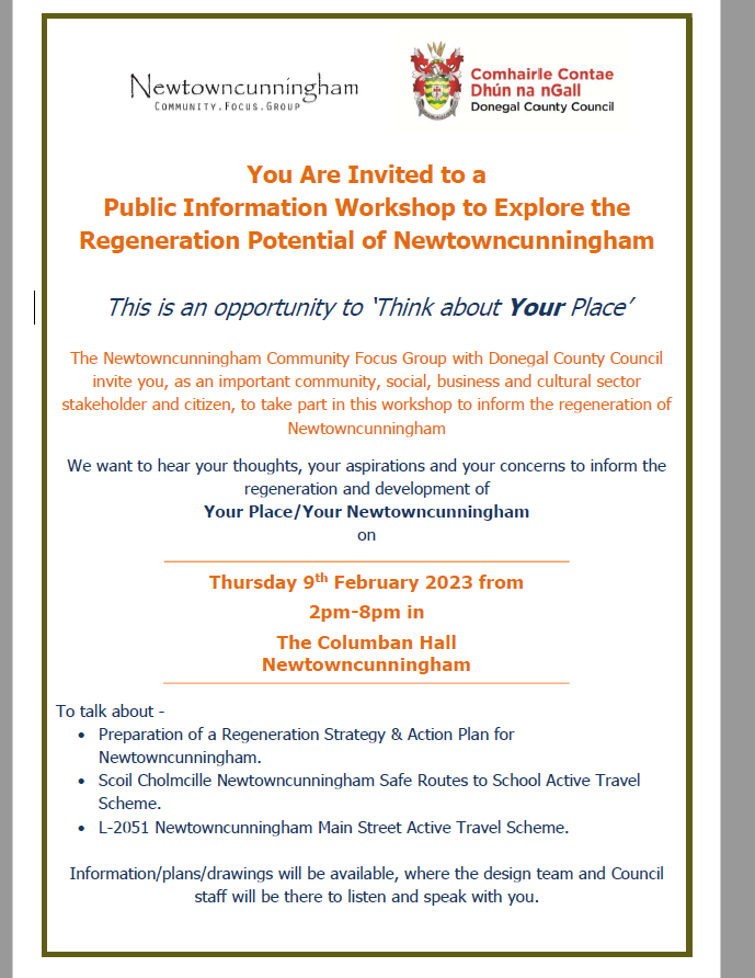 Newtowncunnigham Regeneration Potential Workshop