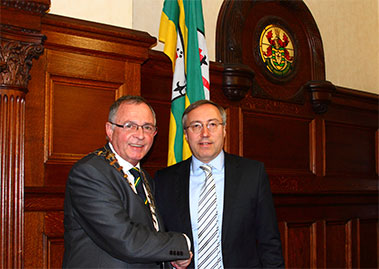 Cathaoirleach and Chief Executive meet Georgia’s Charge d’Affaires