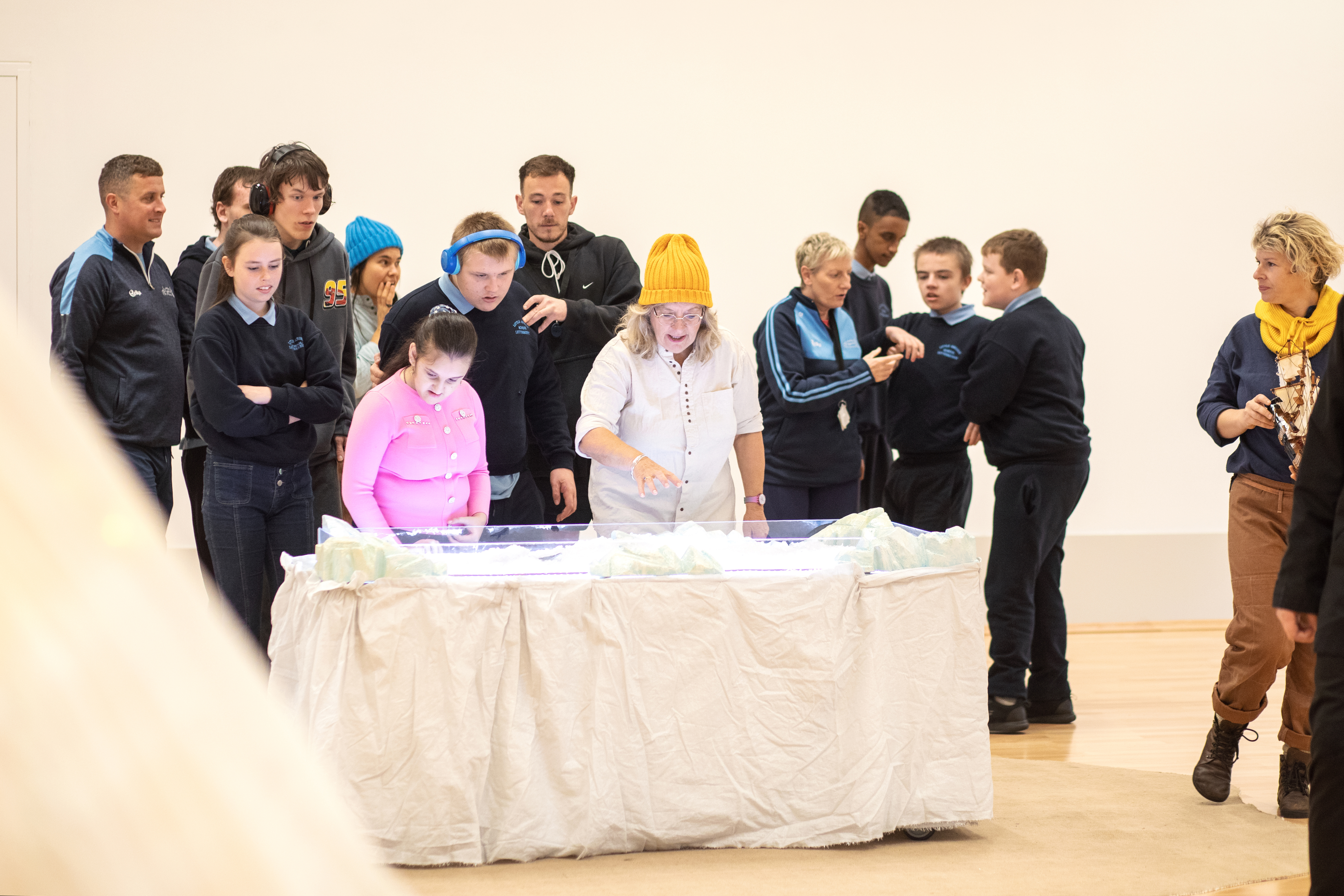 Rosán Sensory Services offering a unique and engaging experience through their Arctic Adventures Workshop at Little Angels Special School, Letterkenny. The workshop was designed to transport participants to a magical winter wonderland   Photograph: Paul McGuckin 